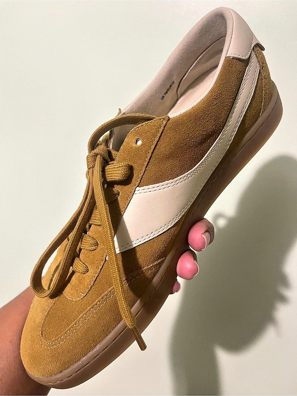 Vince Oasis Suede Sneaker Color Block Brown & White